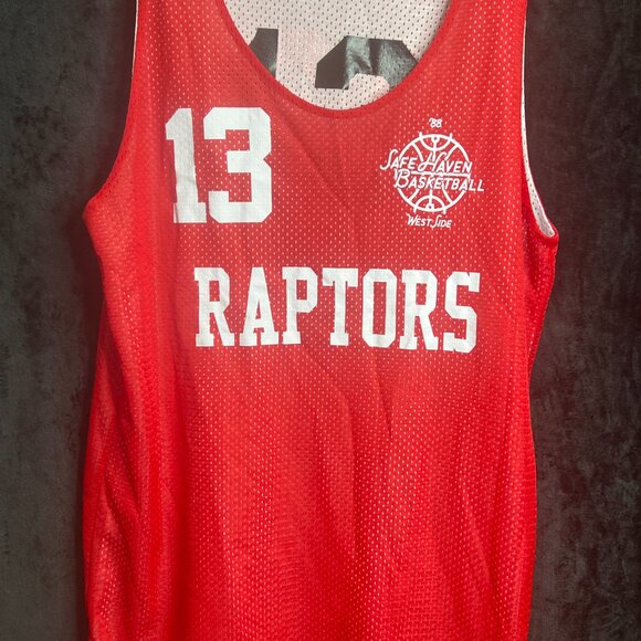 Badger Sport Raptors #13 Reversible Basketball Jersey Size Large - Picture 7 of 12